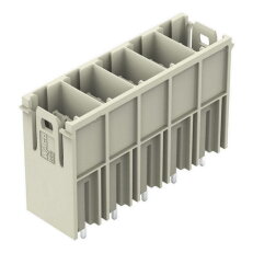 Konektor s pájecími piny THT pájecí kontakt 1,2x1,2 mm rovné světle šedá 5pól.