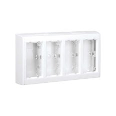 Nástěnná krabice s bočními víky CIMA PRO 8×K45 čistě bílá KONTAKT SIMON SBC400/9