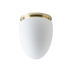 Přisazené LED svítidlo se skleněným stínidlem OSMONT MIRA 27W IP41 3K mosaz