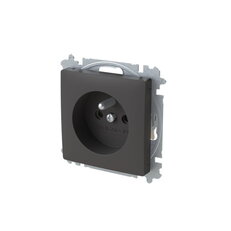 Zásuvka ABB ZONI s clonkami matná černá 6619T-A06657 237