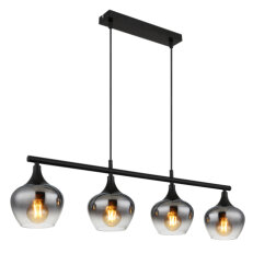 Závěsné svítidlo MAXY černá 4x40W E27 IP20 GLOBO 15548-4H1