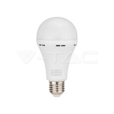 LED Bulb 9W E27 A70 Plastic Emergency Lamp 4000K V-TAC SKU7010