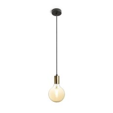 ARAQ závěsná česaná mosaz/černá 230V E27 42W RENDL R13891