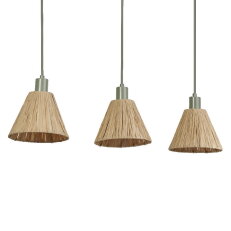 Závěsné svítidlo LEDVANCE Decor Raffia Pendant Linear 3XE27 Green