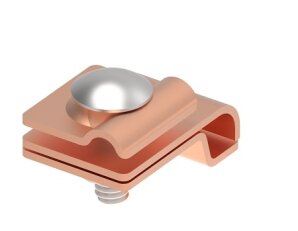 Okapová svorka 1šroubová na drát 8/10mm, materiál Cu GROMTOR 114114