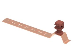 Plastový držák s příchytkou L210 pod střešní krytinu na drát d8mm Cu/plast