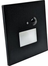 Nástěnné vestavné LED svítidlo JACK PIR linkable Black 1,5W CCT 75/120lm