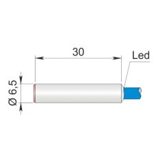 Válcový indukční senzor Atex plyn/prach AECO SI6.5-N1 LC5 AGD1