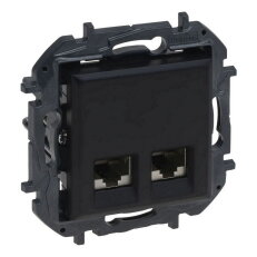 NILS-2XRJ45 C6A UTP ČERNÁ LEGRAND 863568B