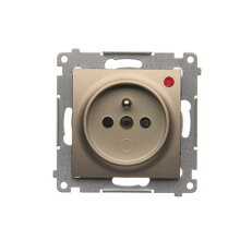 Zásuvka silová 1 násobná typ E (přístroj