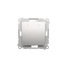 Ovladač žaluziový elektronický dvojnásobny, 6A, stříbrná DEZ2.01/43