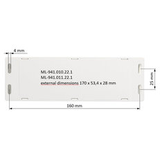 Napájecí zdroj 30W, DC24V, IP20, řízení DALI2 a tlačítko, 1 CH, DT6