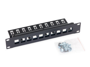 10'' modulární patch panel 1U, 10ks keystone,14,8x17,5mm TRITON RAB-PP-X03-C1