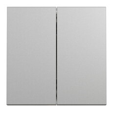 Přepínač NOVÁ UNICA dvojitý střídavý řazení 6+6 (5b), Aluminium