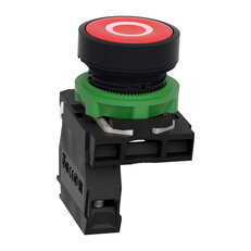 Schneider XB5AA4322 Ovládač stiskací lícující, 1 V - rudý