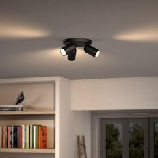 PONGEE plate/spiral černá 3xNW 230V PHILIPS 5058330PN