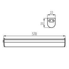 Lineární LED svítidlo LINUS LED 7W-NW (starý kód 14976), KANLUX 27591
