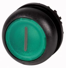 Eaton M22S-DL-G-X1 Prosvětlená ovládací hlavice, bez aret, černý, I zelená