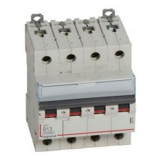 DX3 JISTIČ, 4 PÓLOVÝ, CHAR. B,13A 10000A/16KA LEGRAND 409064
