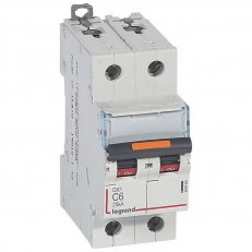 DX3 JISTIČ, 2 PÓLOVÝ, CHAR. C,6A 25KA LEGRAND 409766