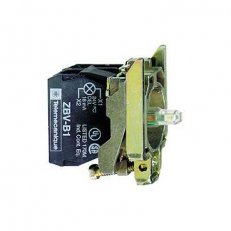 Schneider ZB4BW0M42 Polosestava objímky s kontakty, 1 V, 230...240V, rudá