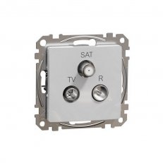 Sedna D/E TV-R-SAT zásuvka průběžná 7dB, Aluminium SCHNEIDER SDD113484