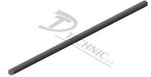 DT TECHNIC 104160 Lano 35 Ocelové lano - průřez 35 mm2
