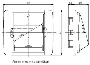Kryt zásuvky telefonní 5013E-A00213 03 bílá/bílá Element Time ABB