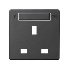 kryt pro  britský standard zásuvka s vypínačem, grafit KONTAKT SIMON 8200046-038