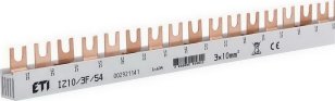 Propojovací lišta IZ10/3F/54 3p 54M 63A 10mm2 vidlice ETI 002921141