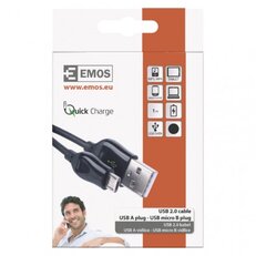 Rychlonabíjecí a datový kabel USB-A 2.0 micro USB-B 2.0 Quick Charge 1 m černý