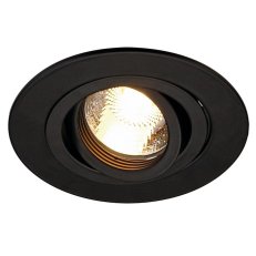 Downlight NEW TRIA XL ROUND GU10 černé matné 50 W SLV 113440