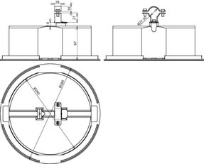 Podpěra vedení na ploché střechy s betonem pro vodiče HVI power 27-30 mm SET