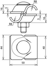 SU MV NIRO,Rd 16/Rd16 se šroubem a matic