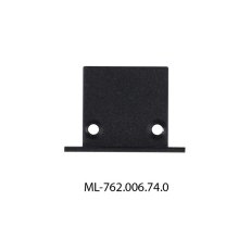 Koncovka pro VF bez otvoru, černá barva, 1ks MCLED ML-762.006.74.0