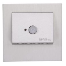 Světlo LED NAVI s čidlem pod omítku do KU krabice 230Vstř IP20 HLINÍK TEPLÁ BÍLÁ