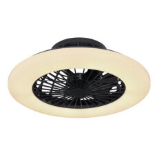 Stropní ventilátor TRAVO černá LED 30W 230V 1800lm CCT 3000-6500K GLOBO 03628B