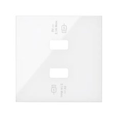 Kryt pro USB nabíječku se 2 konektory pro rychlé nabíjení :3067 bílá