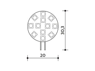 KAPSULE 120 LED světelný zdroj G4, teplá bílá LEDMED LM65101001