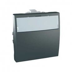 Unica Tlačítko 1/0 s podsvíceným popisovým polem 12V Grafit MGU3.246.1212V