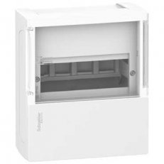 Schneider MIP12104S Mini Pragma 4M, kouřové průhledné dveře, povrchová mont.