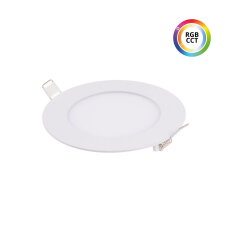 24KW9 LED panel RGBCCT 9W 24V kulatý bílý T-LED 102330