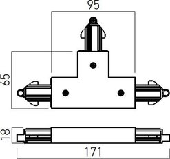 MINITRACK 1c T CONNECTION & RIGHT-HAND P