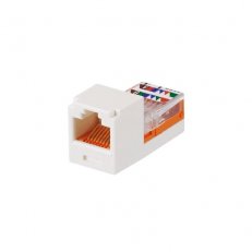 MINI-JACK modul UTP RJ45, Cat5e arkticky bílý