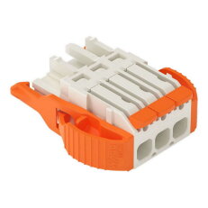 1vodičová pružinová svorkovnice, Páčka, Push-in CAGE CLAMP, Světle šedá