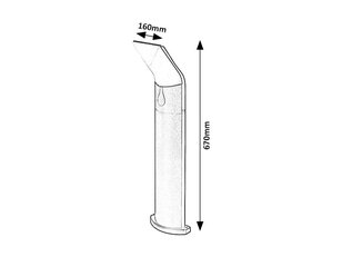 TOLNA LED 10W IP54 černá 3000K 740lm RABALUX 77173