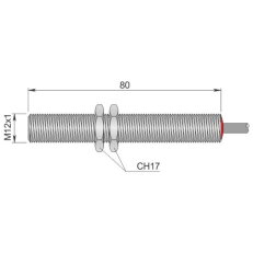 Válcový magnetický senzor Atex plyn/prach AECO SMC-12LM NO LC10 AGD3