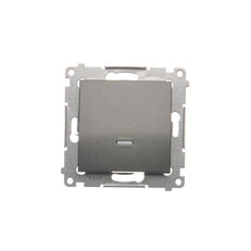 Přepínač křížový, s orientačním LED, řazení 7So, 10AX, 250V, antracit mat
