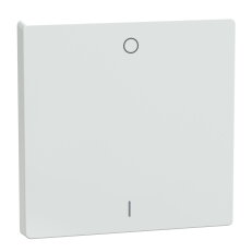 Klapka, Merten System D, se symbolem 0/1, lotus white, lesklý plast MEG3301-6035