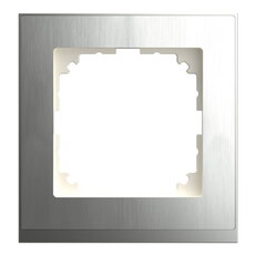 Rámeček Merten M-Pure Decor, jednonásobný, Stainless steel MEG4010-3646